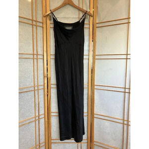 anthropologie black slip dress Anthropologie By Anthropologie Square-Neck Slip Dress at MarketFair Shoppes in Princeton, NJ